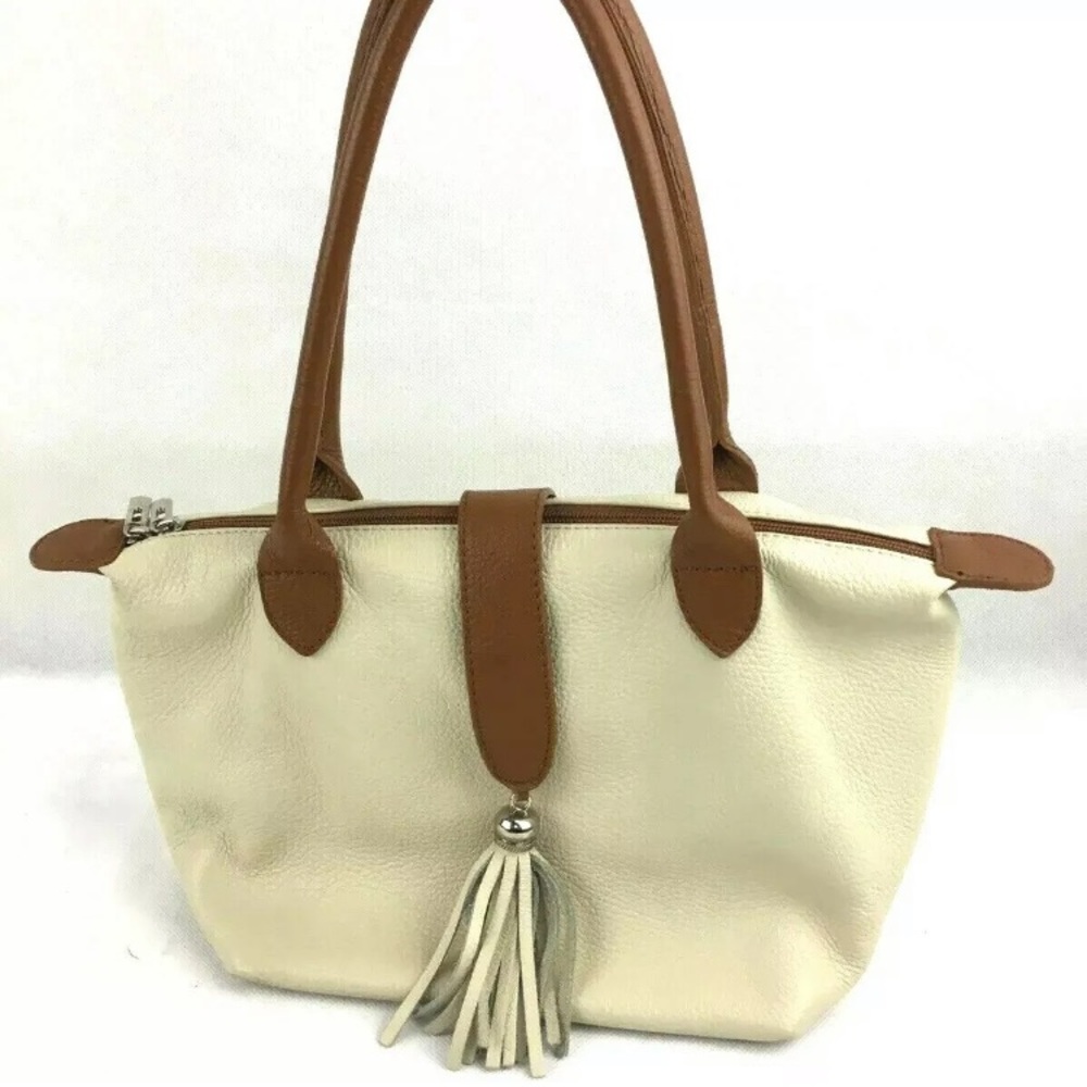 Borse In Pelle Roomy Leather Tote Bag Purse Tan